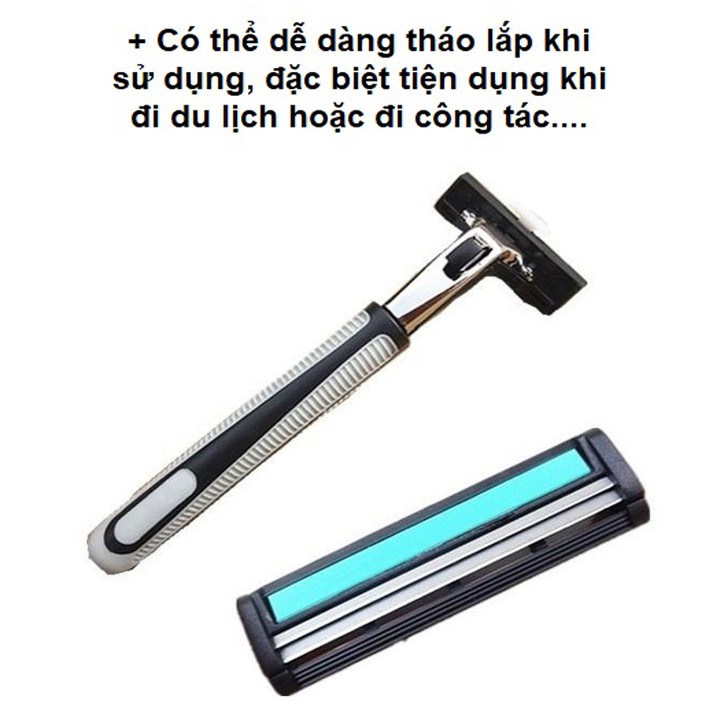 DAO CẠO RÂU 1 Bộ 30 Lưỡi Kép cực sắc