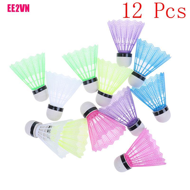 Set 12 Trái Cầu Lông Nhựa E2Vn Nhiều Màu
