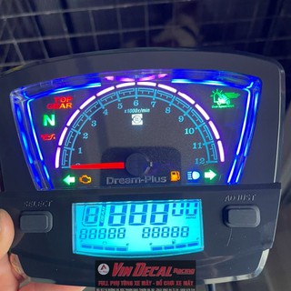 (Mẩu Dream plus 2021 )Đồng hồ điện tử cho Dream 50cc 100cc dream thái dream việt