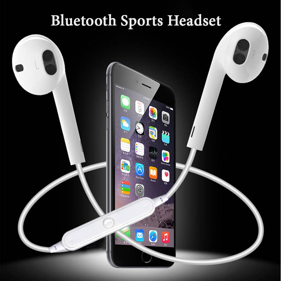 Tai nghe bluetooth sports headset S6 siêu bass không dây cao cấp . Bảo hành 6 tháng