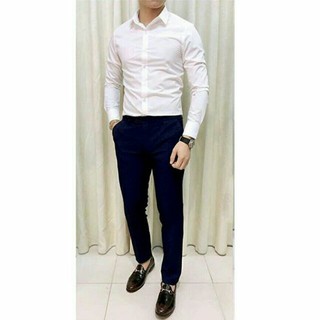COM BO 1 BỘ ÁO SƠ MI + QUẦN ÂU (CHẤT VẢI CHỐNG NHĂN CHỐNG XÙ CO DÃN)