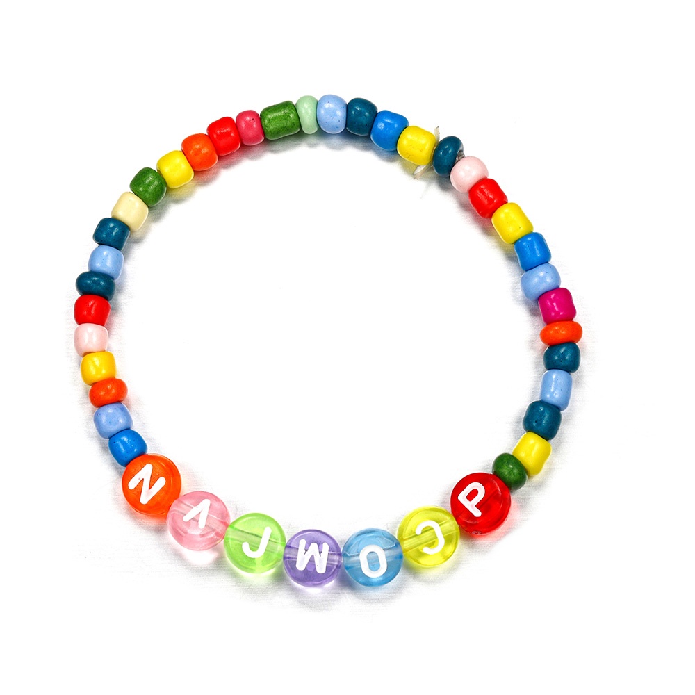 St.kunkka  Set hạt xỏ St.kunkka in chữ nhiều màu sắc dùng làm trang sức DIY