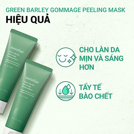 Mặt Nạ Tẩy Tế Bào Chết Innisfree Green Barley Gommage Peeling Mask