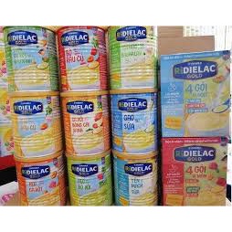 Mẫu Mới / Bột Ăn Dặm Ridielac Vinamilk Đủ Vị Hộp Thiếc 350G Mẫu Mới Date 2026