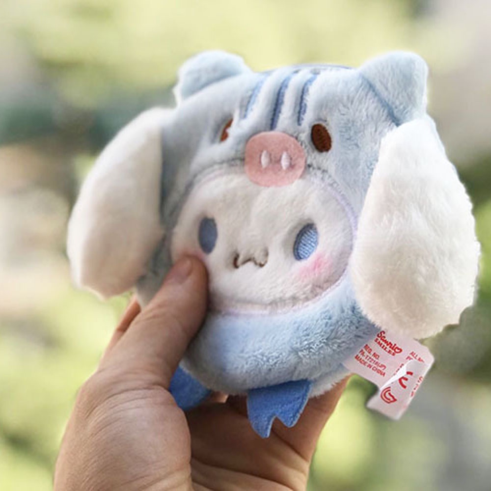 Ví đựng đồ nhồi bông mềm mại thiết kế Cinnamoroll có khóa kéo