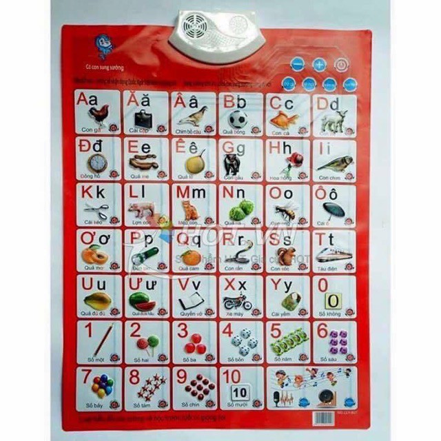 Bảng chữ cái điện tử nói tiếng việt thông minh đa chức năng cho bé
