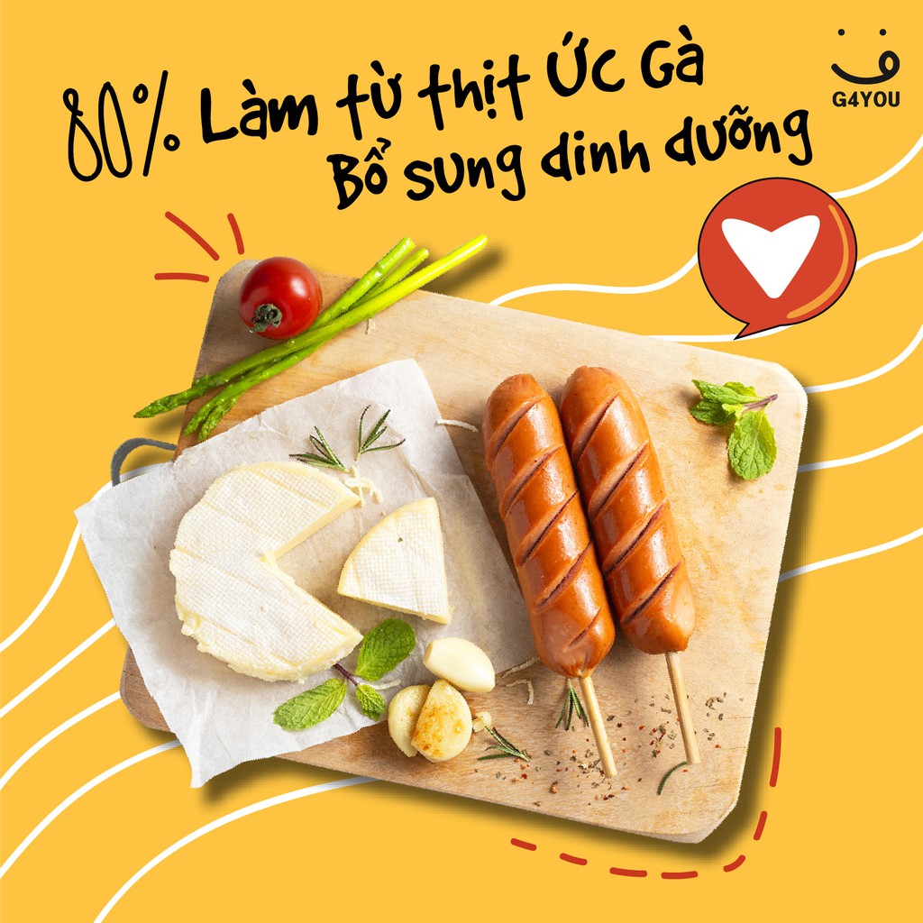 Xúc Xích Ức Gà G4You Vị Xông Khói Healthy 100G