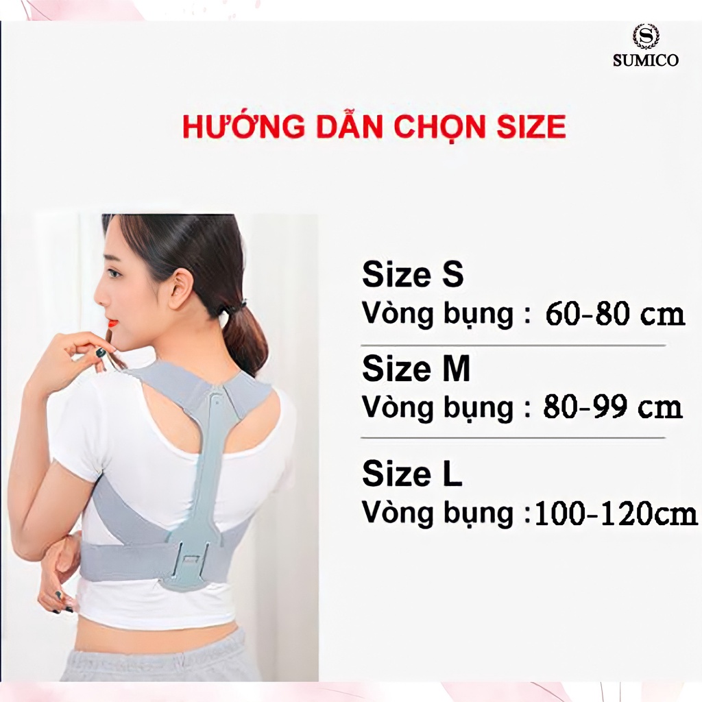Đai chống gù lưng, đai chống gù người lớn cả nam và nữ - ĐG nẹp ngắn