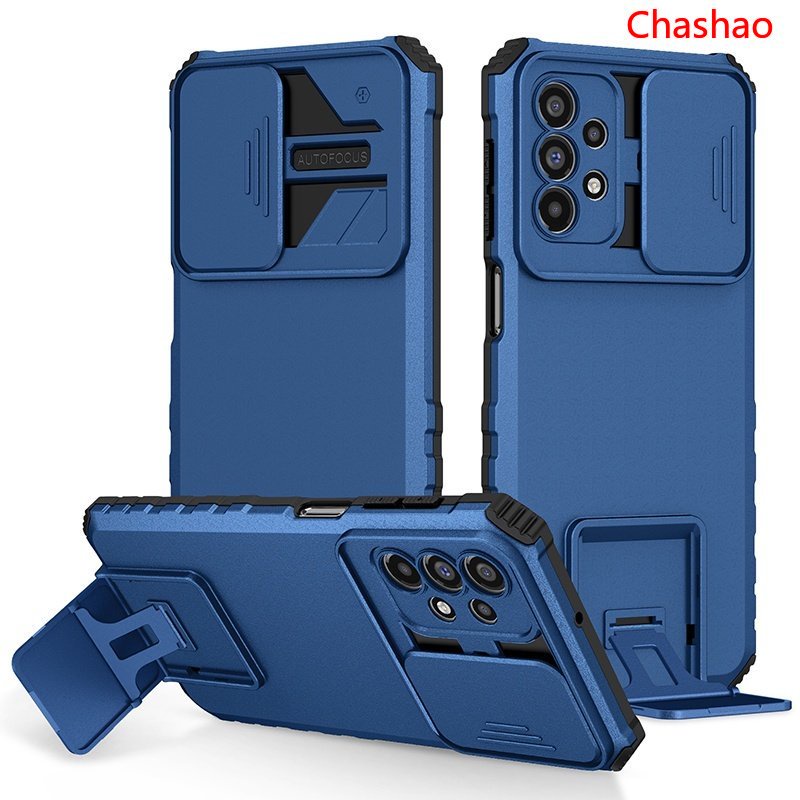 Ốp Điện Thoại Chống Sốc Có Giá Đỡ Bảo Vệ Camera Cho Samsung Galaxy A52s A52 A72 A42 A32 A22 A12 A02 5G