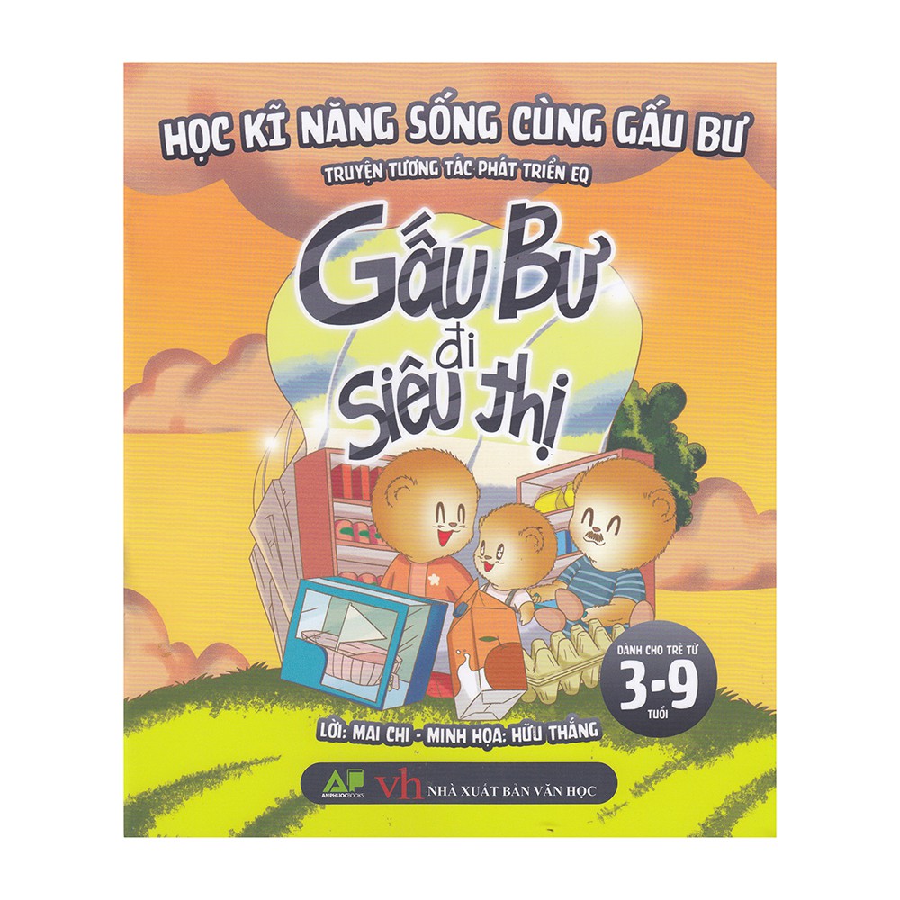 Sách- Gấu Bự Đi Siêu Thị - Học Kĩ Năng Sống Cùng Gấu Bự - Truyện Tương Tác Phát Triển EQ (Dành Cho Trẻ Từ 3-9 Tuổi)