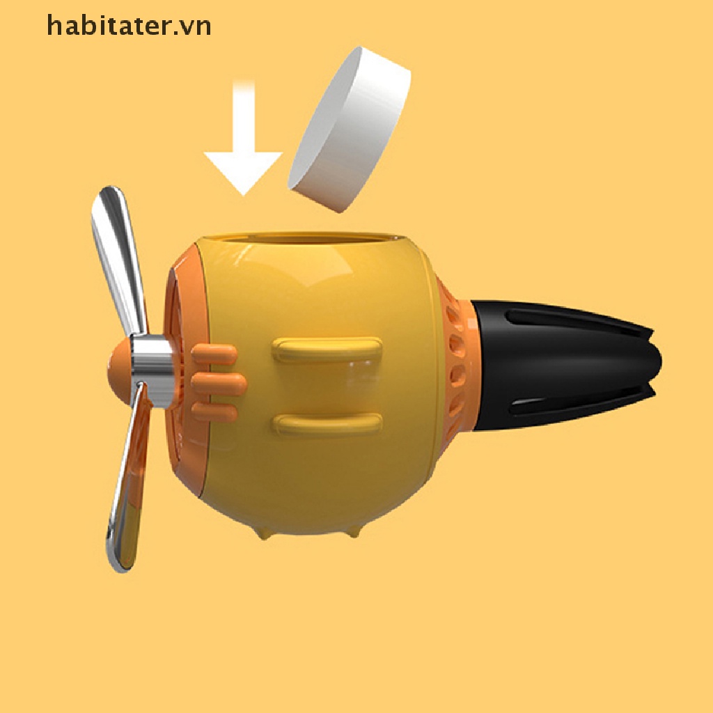 Tater Cánh Quạt Làm Mát Không Khí Xe Hơi Hoạt Hình Gấu Pilot Rotag Hương Thơm Mới VN