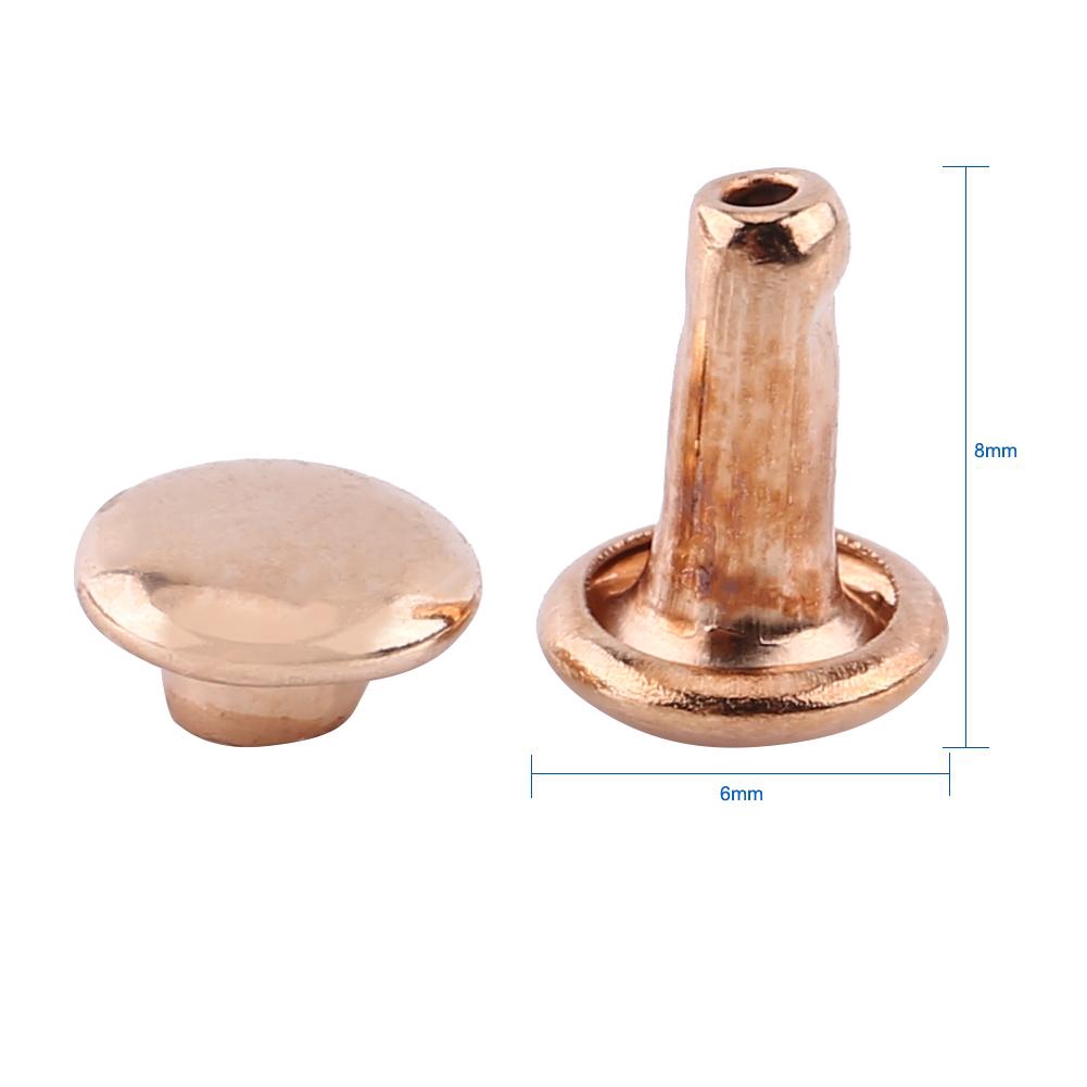 Set 100 đinh tán kim loại hình nón đóng đồ da