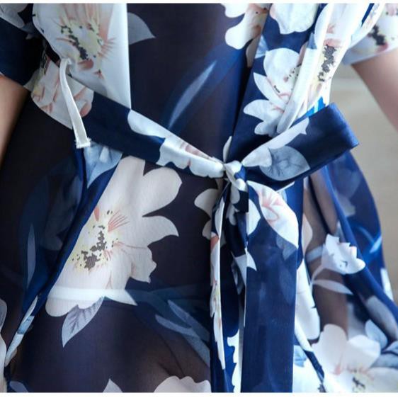 Aó choàng ngủ kimono  💕SIÊU SALE 💕 BIGsize tới 60kg Váy ngủ sexy chiffon hoa gợi cảm cao cấp sale giá rẻ 💖