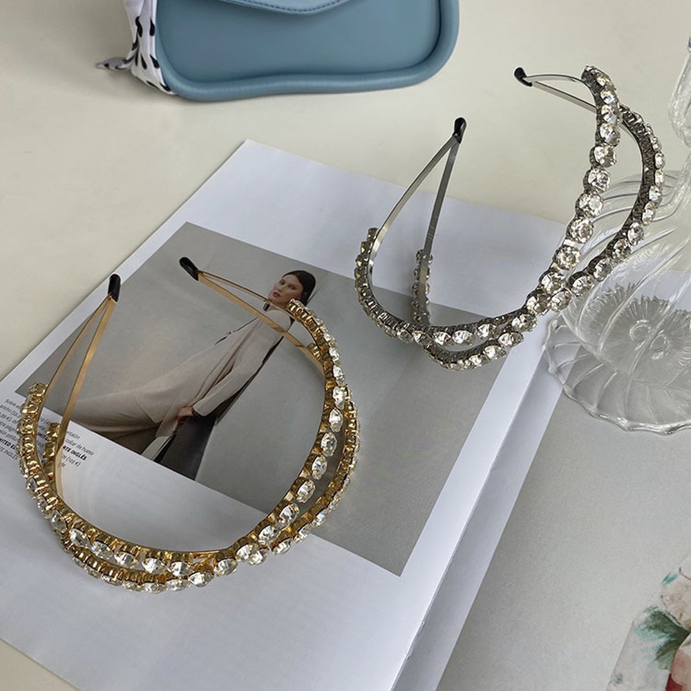 Băng đô hợp kim đính đá xinh xắn dành cho nữ