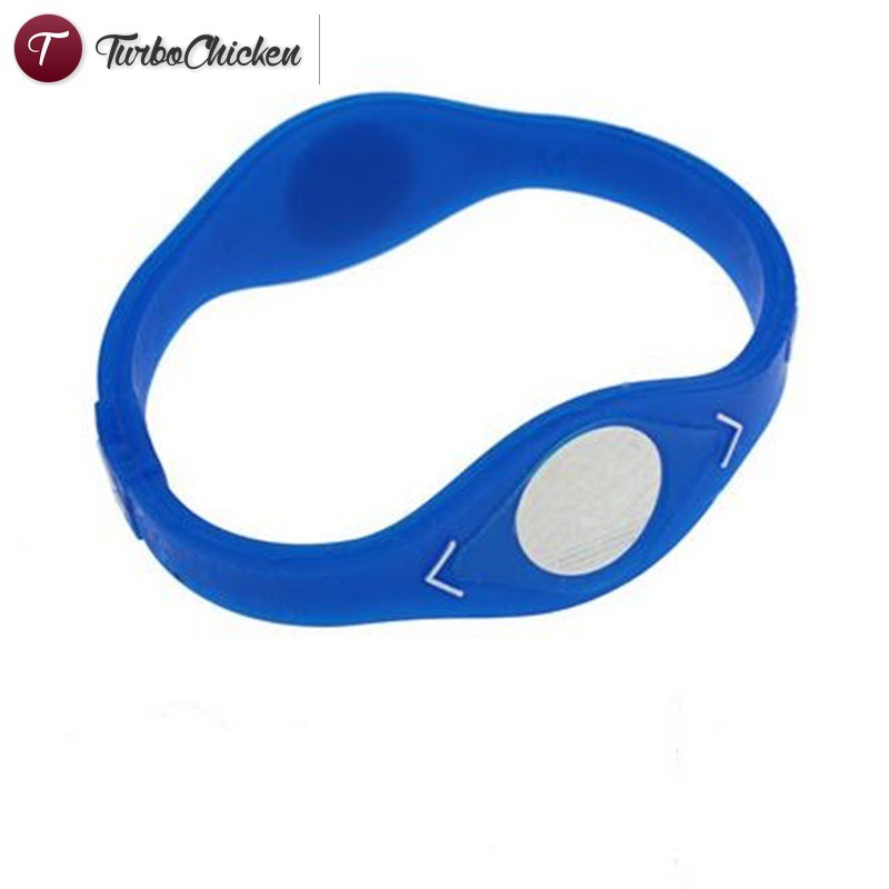 Vòng đeo tay silicone thể thao năng lượng cân bằng sức khỏe ba chiều thời trang