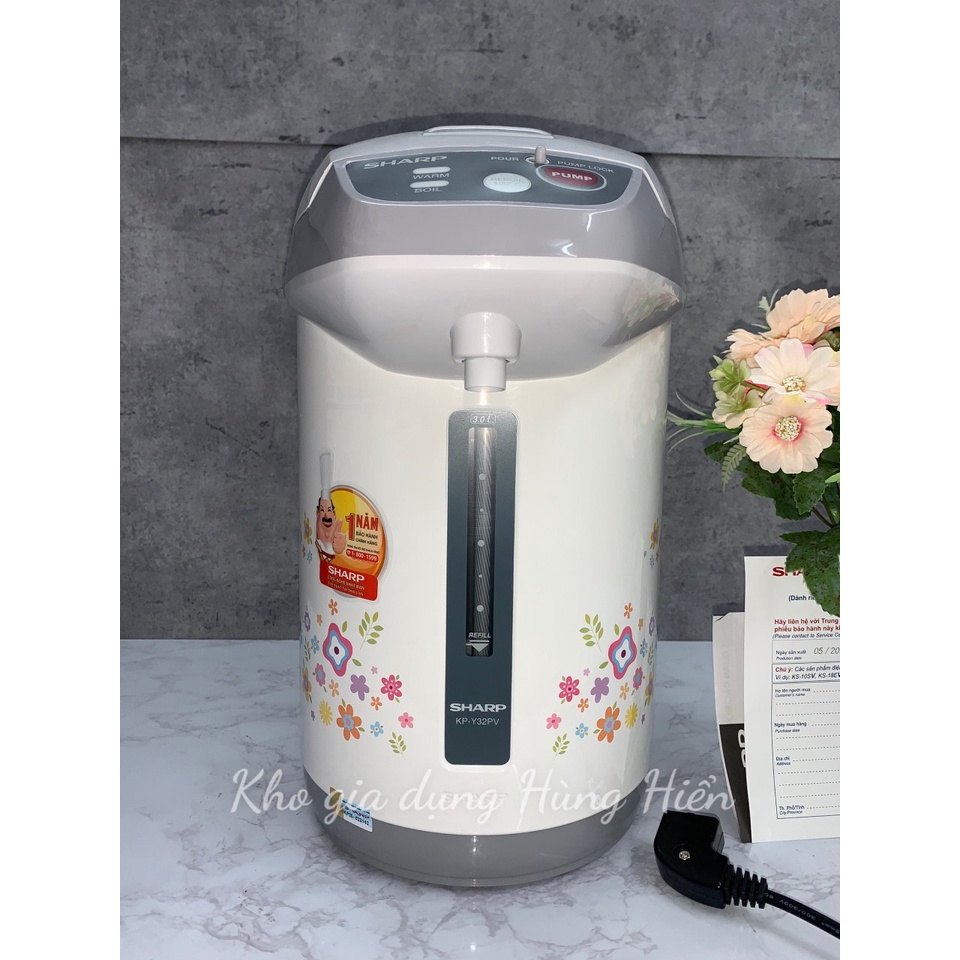 Bình thủy điện Sharp KP-Y32PV-CU 3 lít - Hàng Chính Hãng