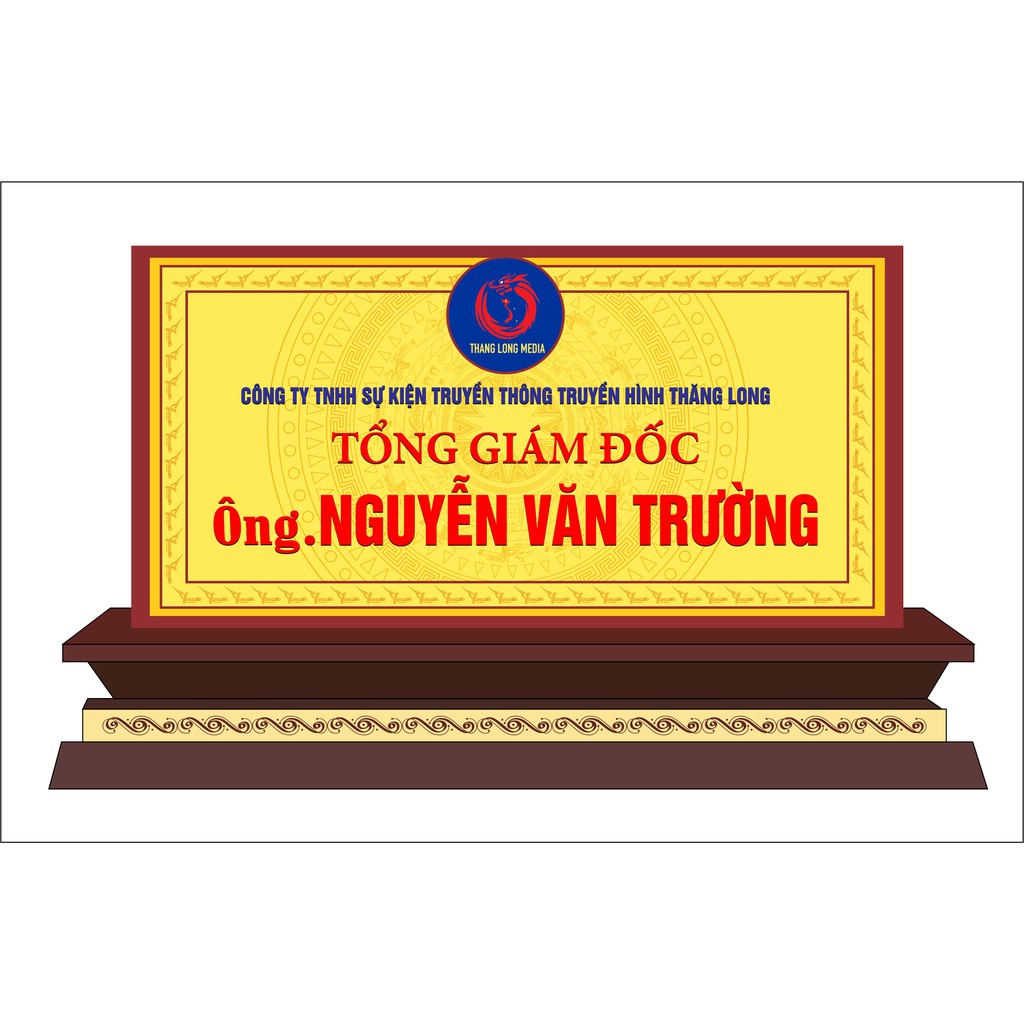 Bảng Tên Gỗ Để Bàn
