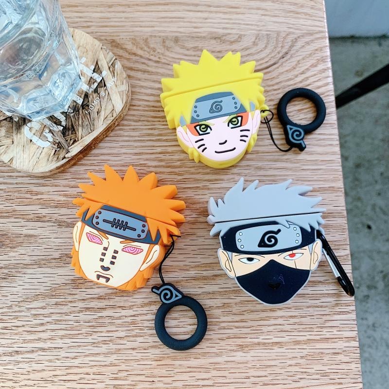 Vỏ Bảo Vệ Hộp Sạc Tai Nghe bluetooth Airpods Pro Hình Naruto Hoạt Hình