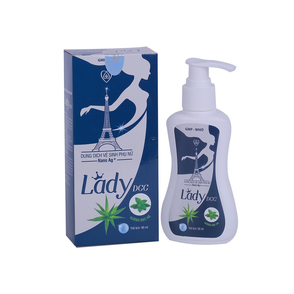 Dung Dịch Vệ Sinh Phụ Nữ Giảm Hôi Ngứa LADY, Giúp Làm Sạch Vùng Kín Dung Tích 90ml