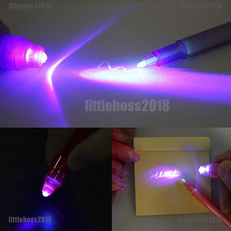 Bút Mực Trong Suốt 13cm Kèm Đèn LED UV Chất Lượng Cao