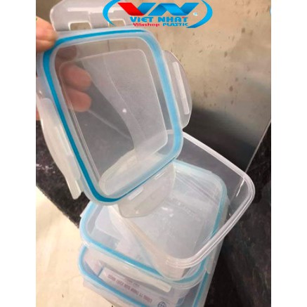 [ BAO GIÁ SHOPEE ] Hộp Đựng Thực Phẩm, Hộp Nhựa Vuông Bảo Quản Đồ Tươi Việt Nhật No 6537 - Để Tủ Lạnh Giữ Nhiệt Tiện Lợi