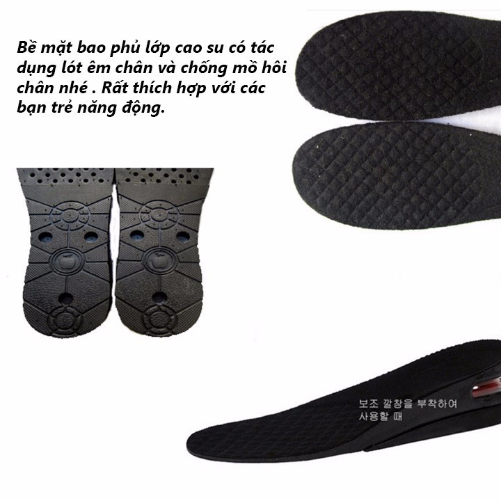 [SOCK] 02 Miếng Lót Giày Độn Đế Tăng Chiều Cao (Loại 3cm,4,5cm, 6cm ) | WebRaoVat - webraovat.net.vn