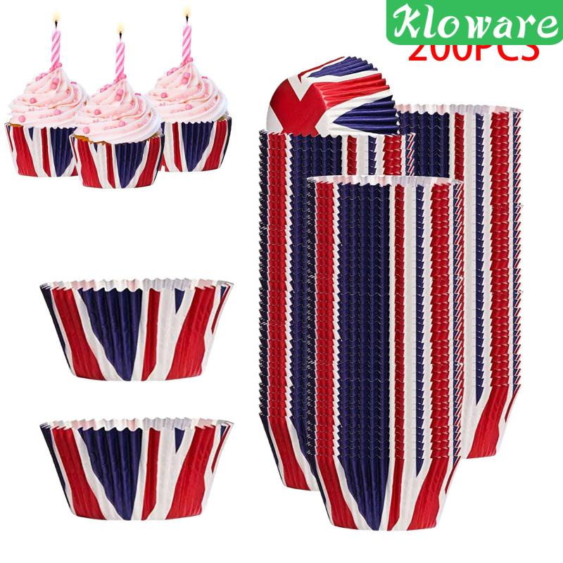 Set 200 Đế Bánh Cupcake Nhiều Kiểu Dáng Tiện Dụng Chất Lượng Cao