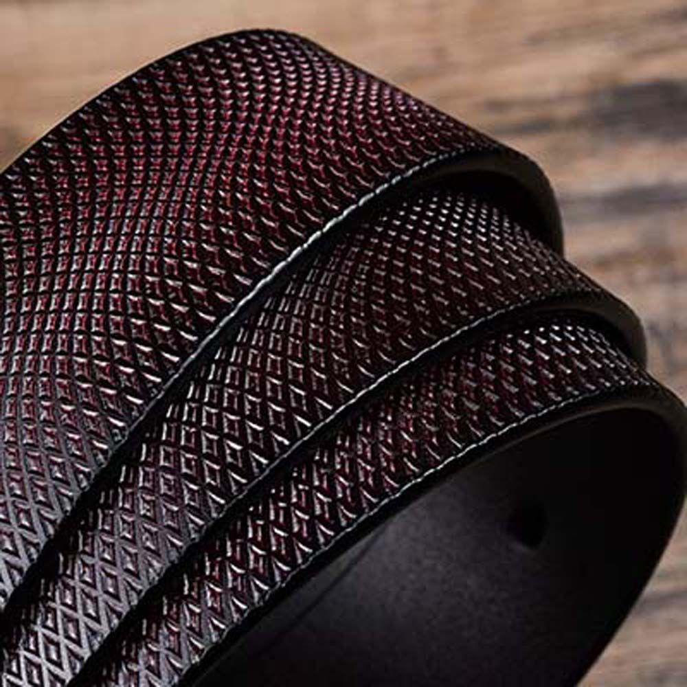 Thắt Lưng Da Bò Màu Đen Ngà Phong Cách Cao Bồi Cho Nam