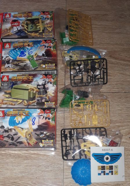 Lắp ráp 1 hộp Lego_Game Pubg 66007 có nhiều chi tiết bằng nhựa ABS