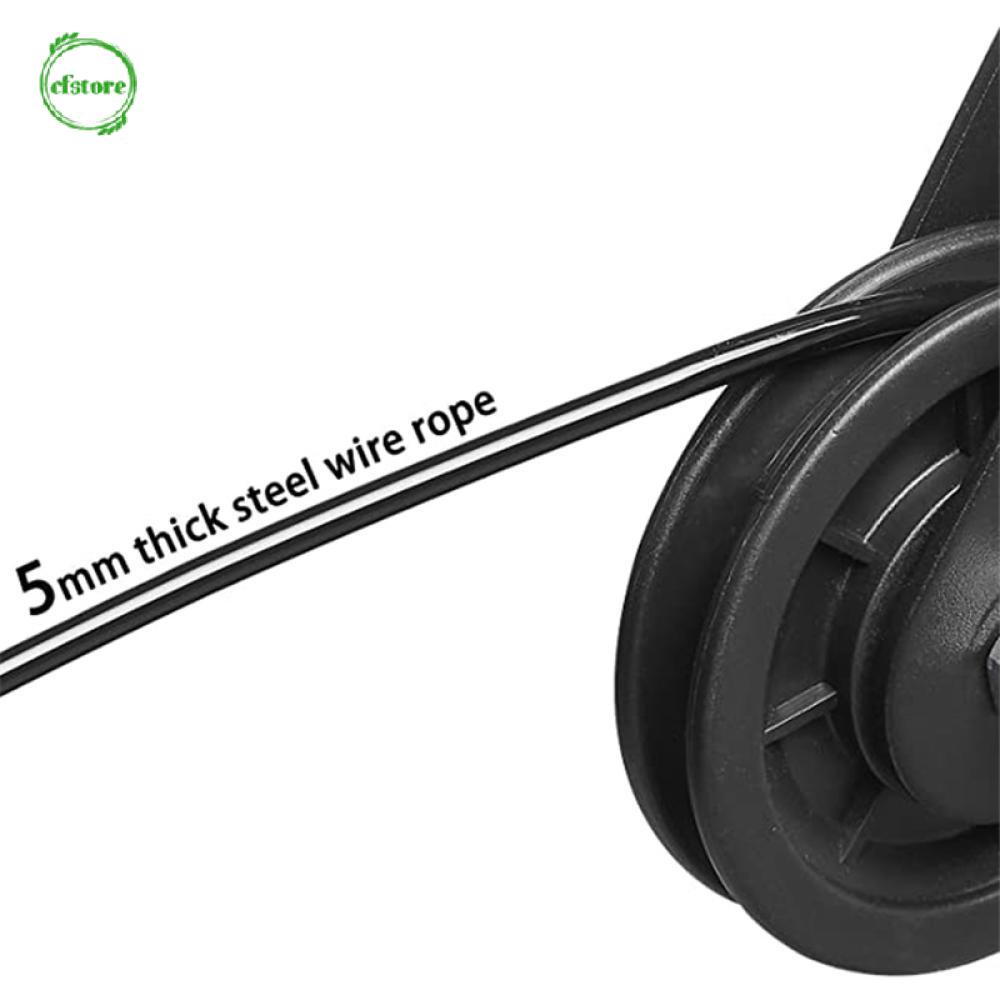 Dây Ròng Rọc Bằng Thép 5mm 1.5m/2.5m/3m Hỗ Trợ Luyện Tập Thể Hình