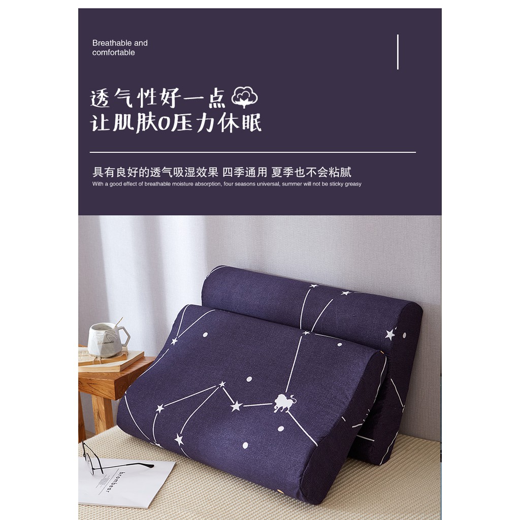 Bộ 2 Vỏ Gối Cao Su Mút Hoạt Tính Kích Thước 50x30 40x60 X 40