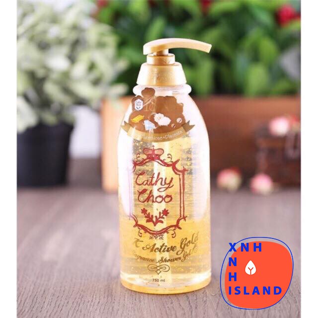 Sữa Tắm CATHY CHOO Vàng 24K Active Gold Fragrance Shower Gel Thái Lan - 750ml