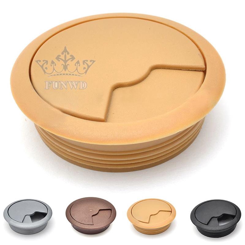 Nắp xoay nhựa đậy lỗ luồn dây cáp trên mặt bàn 60mm/80mm