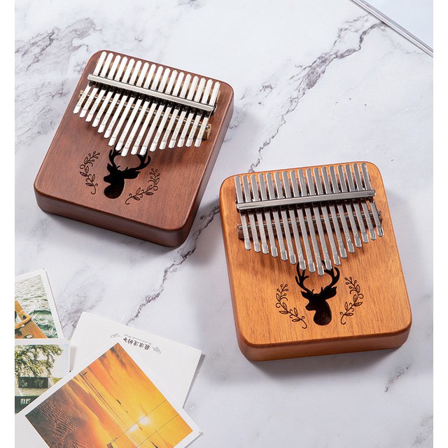 Đàn kalimba 17 phím gỗ nguyên khối Mahagony GECKO000061