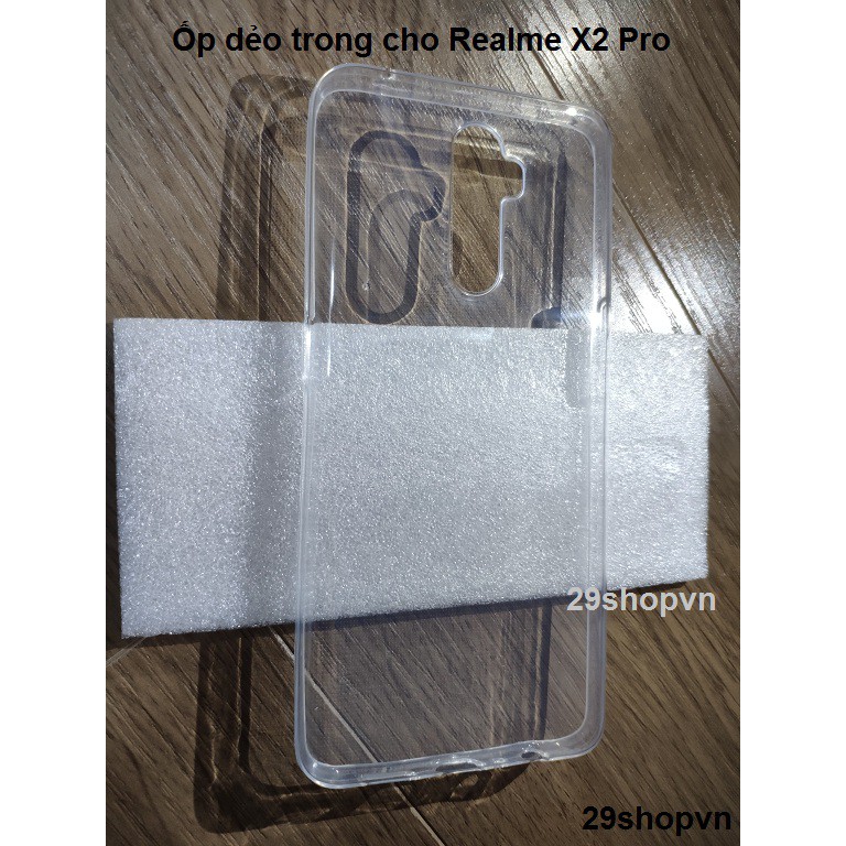 Ốp Realme X2 Pro dẻo trong suốt (Loại đẹp)