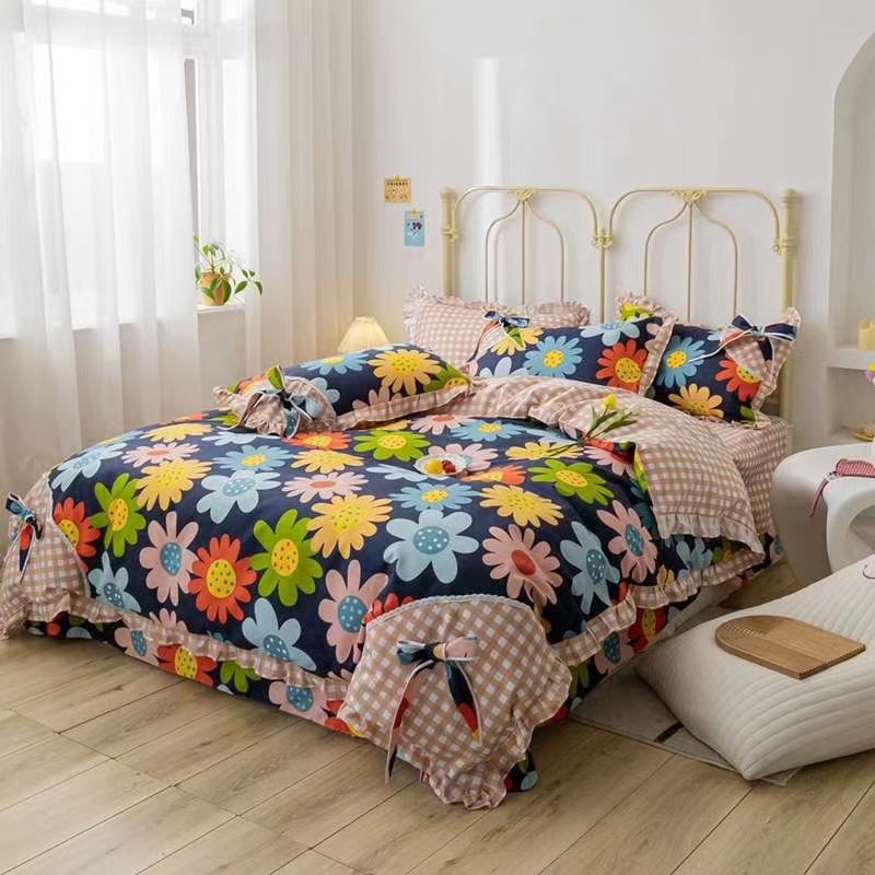 Bộ chăn ga gối coton , bộ chăn ra gối coton poly, chăn ra trải giường