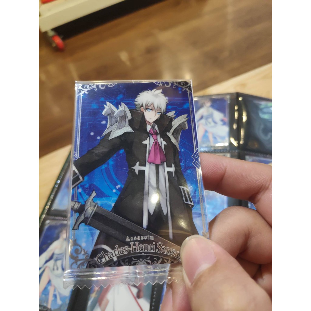 Thẻ bài sưu tầm bánh xốp Fate Grand Order FGO Charles Henri Sanson - Tặng bọc bài nhựa bảo quản