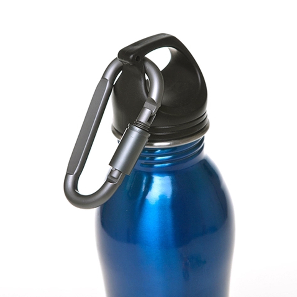 D-Shaped Aluminum Screw Lock Hook Clip Keyring Outdoor Camping Sport