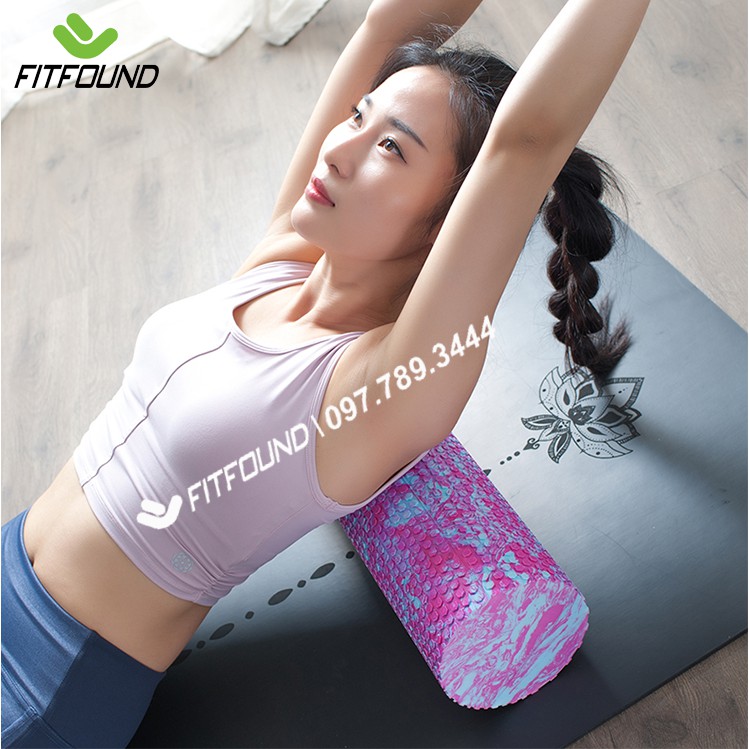 Con Lăn Foam Roller Massage Mát Xa Trị Liệu Cột Sống Giãn Cơ Dãn Cơ 45 60 CM FITFOUND