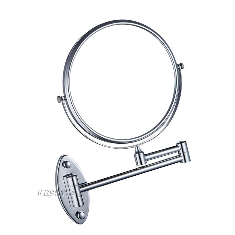 Bộ 2 Gương Phóng Đại 3x Chống Sương Mù Gắn Tường Nhà Tắm Tiện Dụng