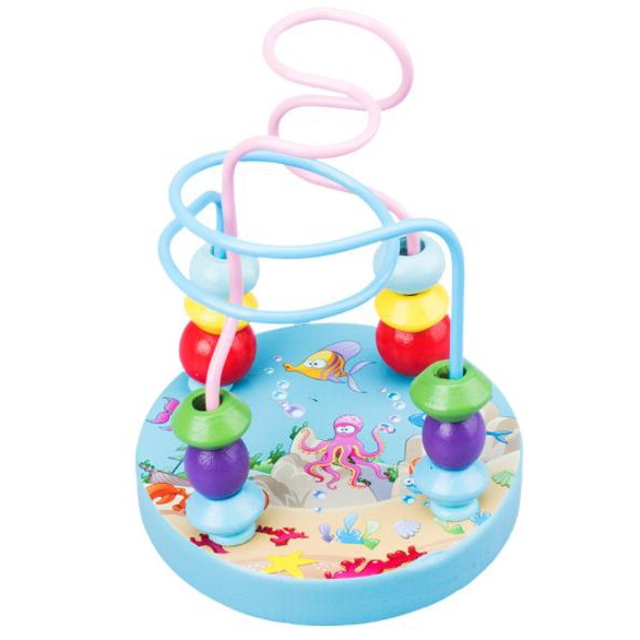 Đồ chơi luồn hạt gỗ cho bé phát triền tư duy giáo dục