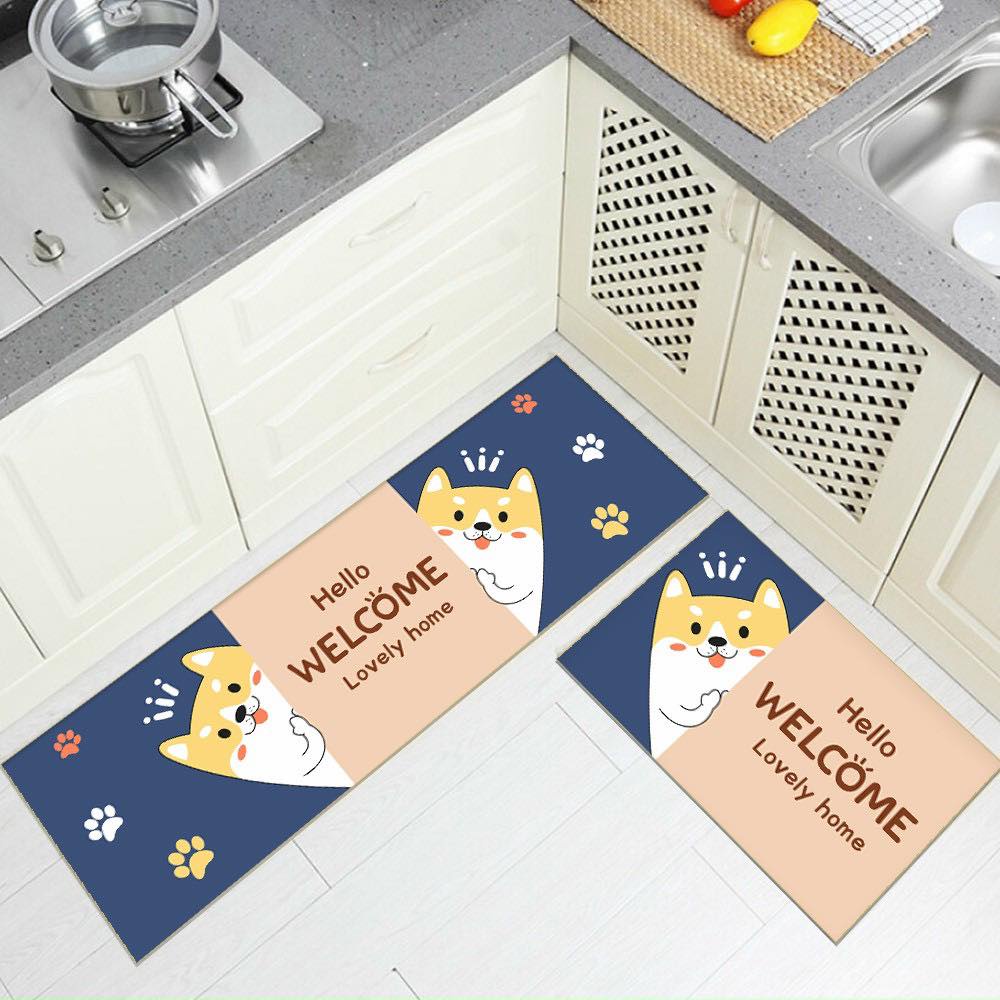 - Set 2 Thảm Bếp 3D Cao Cấp Họa Tiết Chống Trơn Trượt