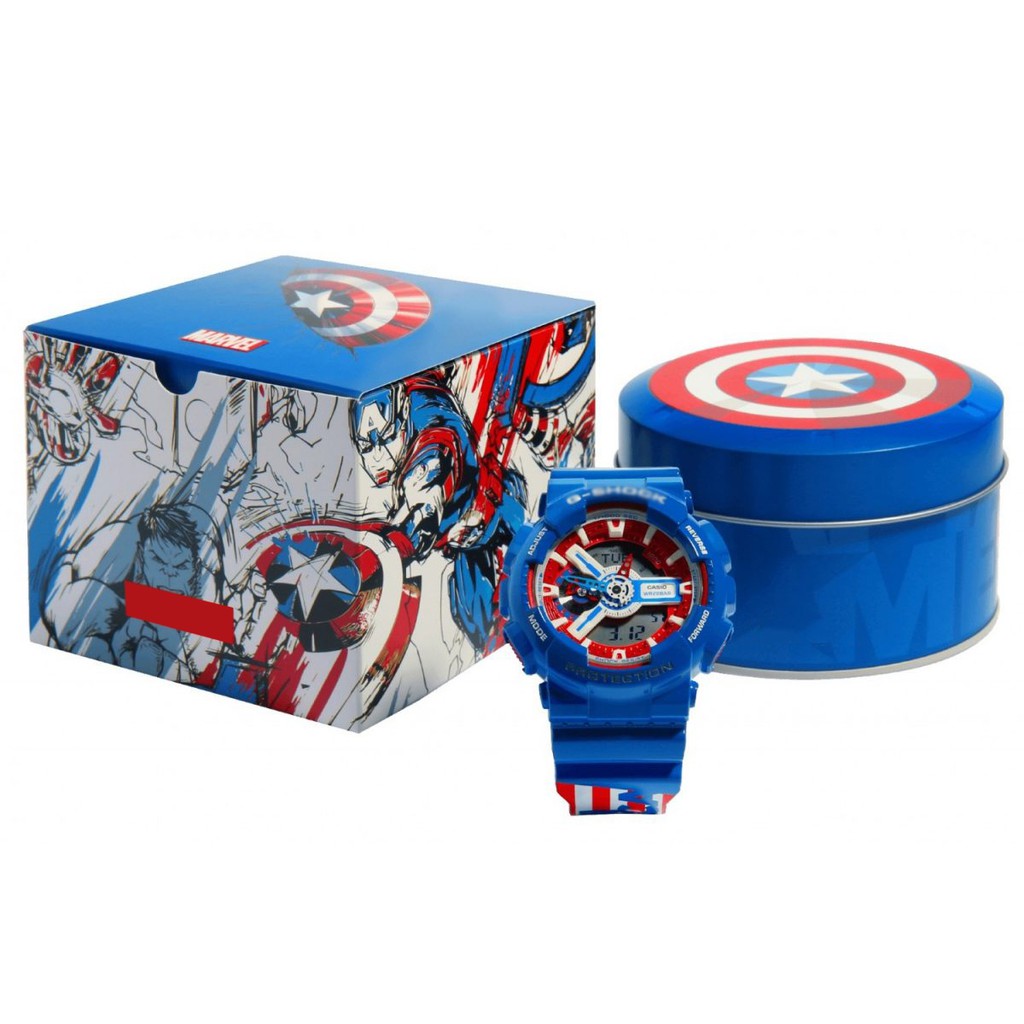 Đồng Hồ Avengers Marvel x Captain America - Đồng Hồ Thể Thao Nam Phiên Bản Giới Hạn Đặc Biệt