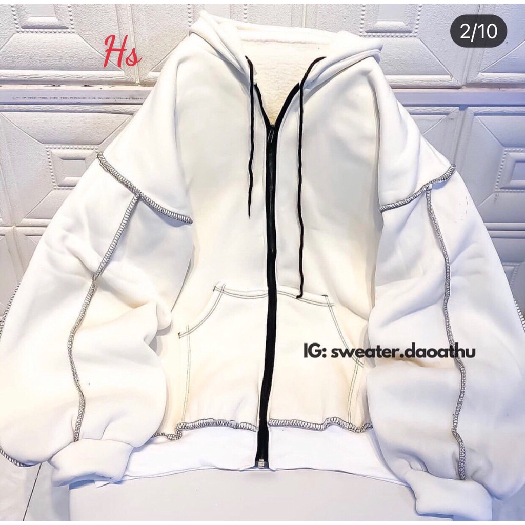 Áo Khoác Hoodie Nam Nữ Viền Chỉ In Madkit Chất Liệu Nỉ Cotton Dày Dặn Wild.Goute SP000814 | BigBuy360 - bigbuy360.vn