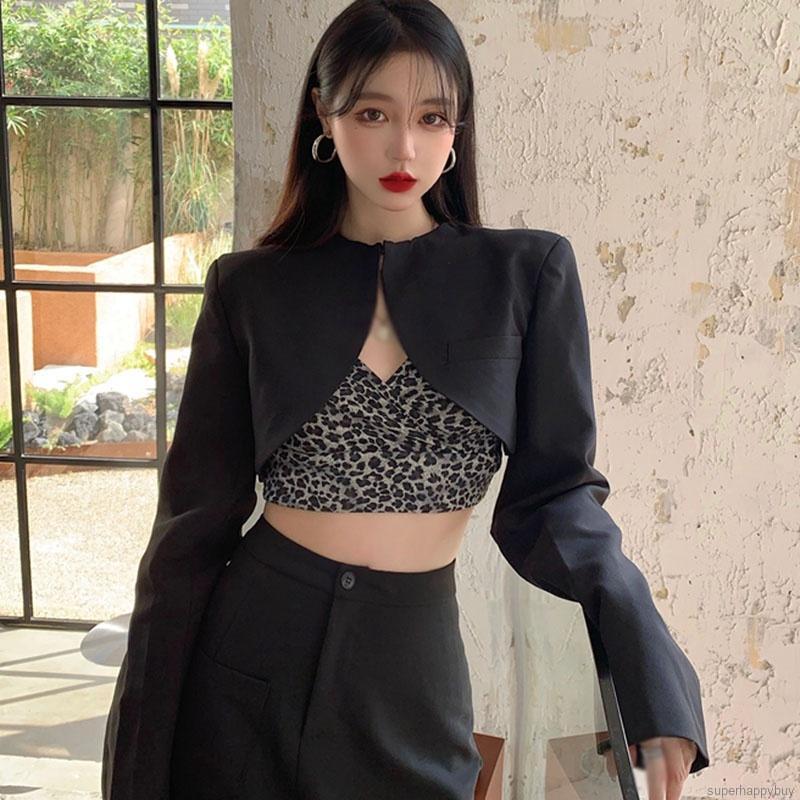 Áo Tank Top Hoạ Tiết Da Báo Thiết Kế Cổ Chữ V Quyến Rũ