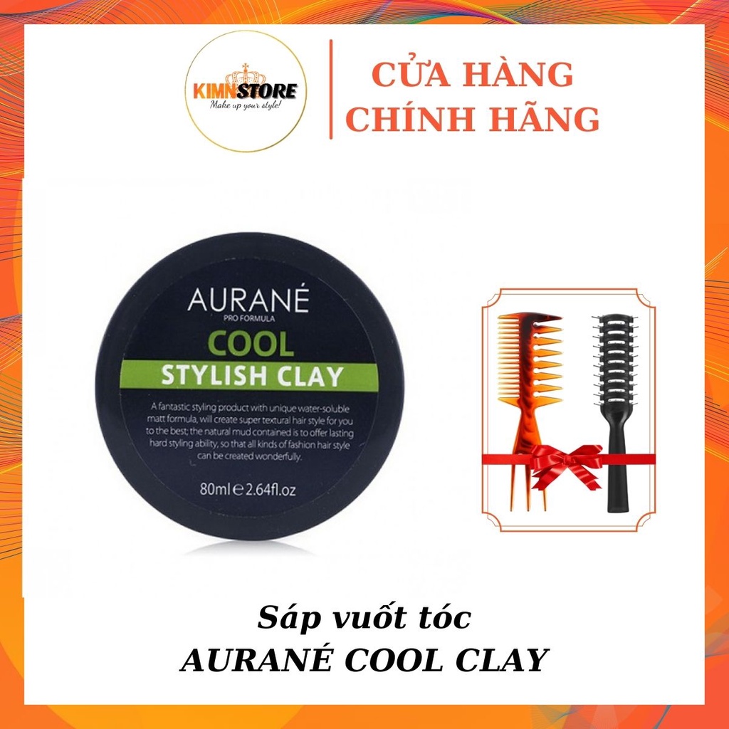 Sáp vuốt tóc nam Aurane Cool Stylish Clay 80g, keo vuốt tóc tạo kiểu tóc