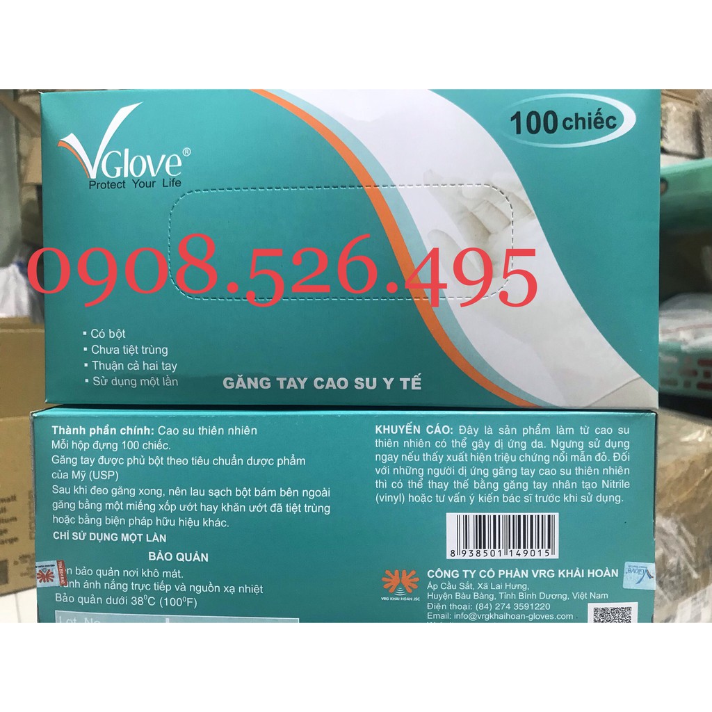 Găng tay Y Tế Vglove có bột (Hộp)