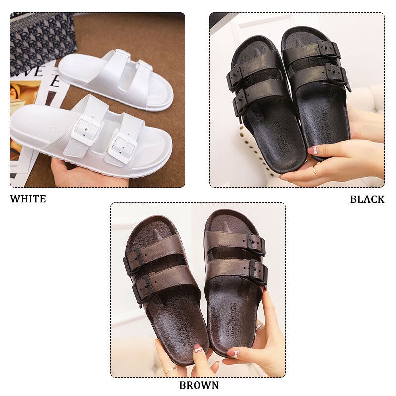 Dép Sandal Đế Mềm Thoải Mái Thời Trang Đi Biển Phong Cách Hàn Quốc Cho Cặp Đôi