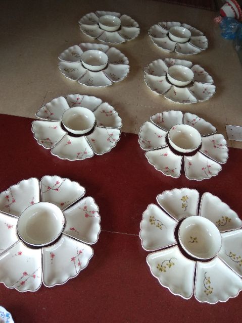 Bộ đĩa tô canh bát tràng
