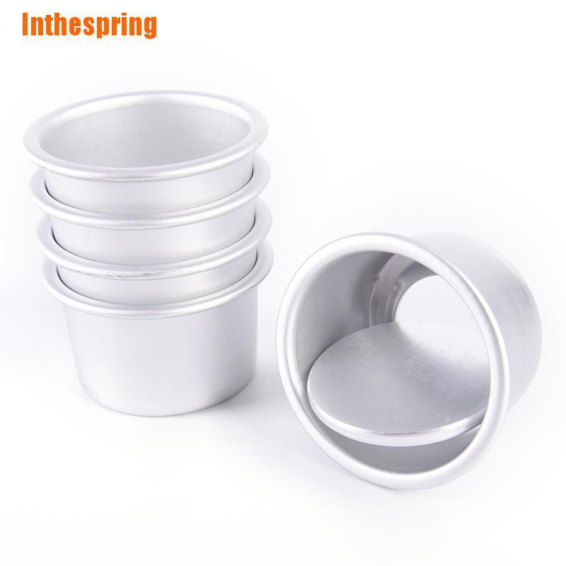 Khuôn Làm Bánh Pudding Tròn Bằng Hợp Kim Nhôm